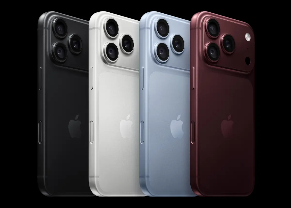 ▲iPhone 18 Pro正式登場，首搭2奈米A20 Pro晶片與機械式可變光圈，並推出「勃根地紅」等4款新色，售價1199美元起。（圖／APPLE提供）