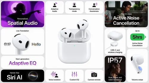 ▲AirPods 5搭載由Apple Intelligence驅動的「即時翻譯」功能，打破面對面的語言隔閡，這套系統預計將於9月14日隨著iOS 27推出。（圖／Apple YouTube）