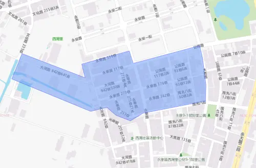 ▲台南市9月11日停水範圍。（圖／自來水公司water.gov.tw）