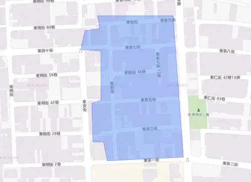 ▲台南市9月11日停水範圍。（圖／自來水公司water.gov.tw）