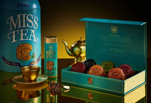▲TWG Tea「嫣光彩月中秋月餅禮盒」6入月餅禮盒售價1850元。（圖／TWG Tea提供）