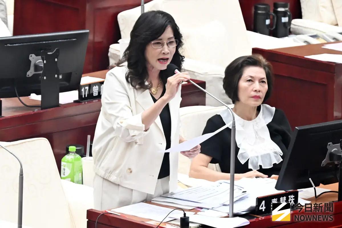 ▲台北市議員秦慧珠稱，放棄傳訊息給蔣萬安。（圖／記者林調遜攝影）