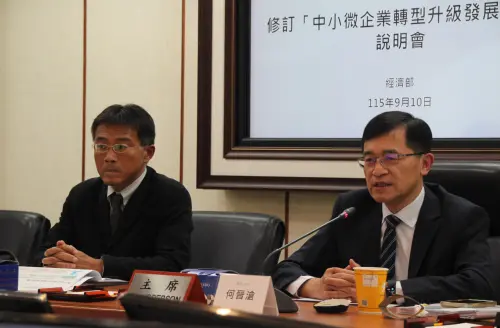 ▲何晉滄表示，國內微型企業與獨資與合夥等102.9萬家微型店家高度重疊，包含小吃店、攤商、街邊店、零售商店等。（圖／記者鍾泓良攝影）