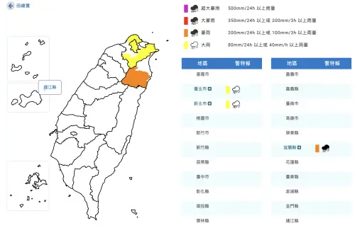 東北季風發威！雙北、宜蘭3縣市「豪雨特報」　氣象署：下到中午