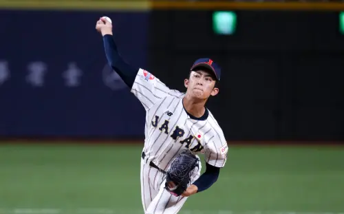 ▲2026年U18亞青賽「台日大戰」，日本隊先發投手織田翔希。（圖／中華棒協提供,2026.9.12）