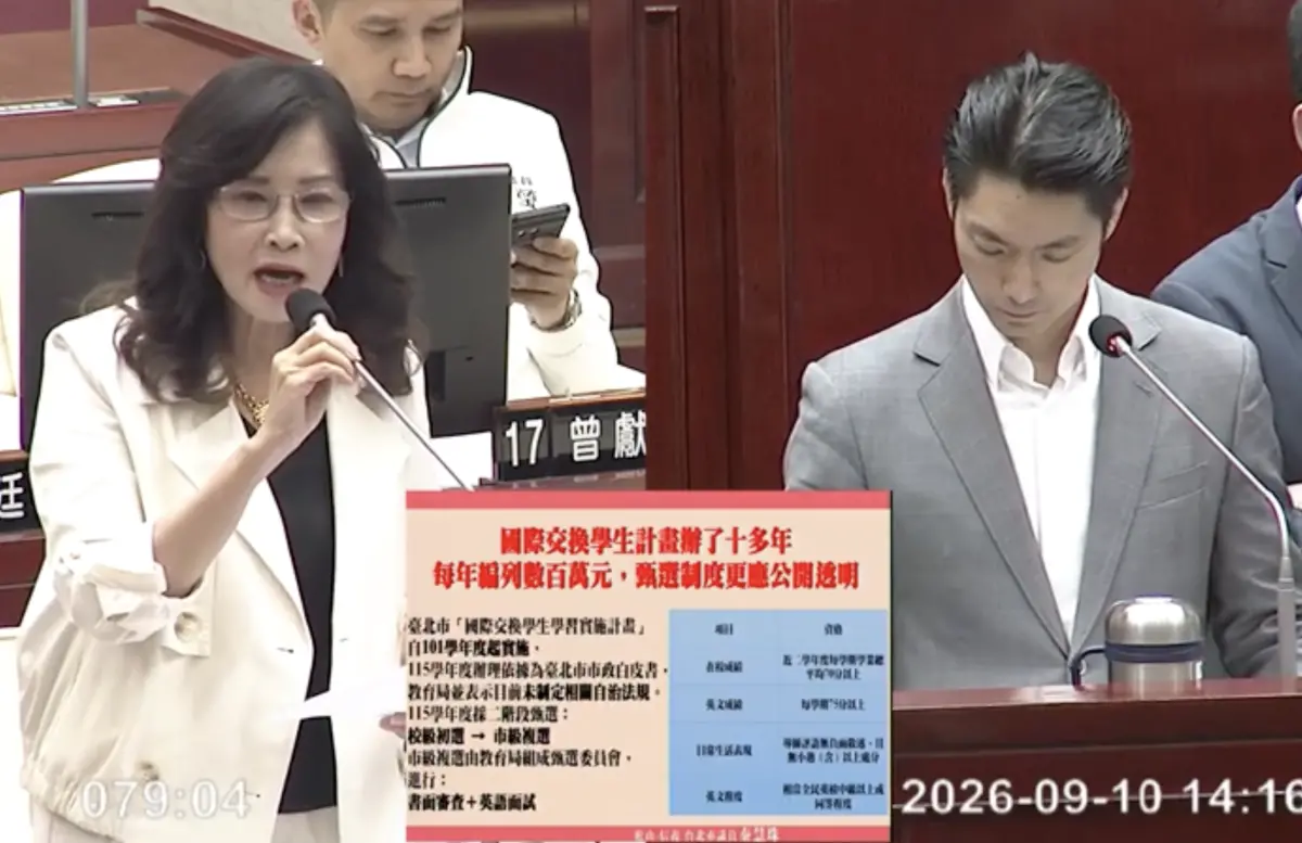 大寶交換生爭議「蔣萬安既背鍋也要負責」!秦慧珠矛頭直指北市府