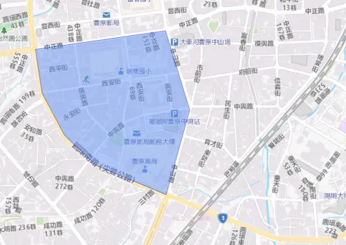 ▲台中市9月14日停水範圍。（圖／自來水公司water.gov.tw）