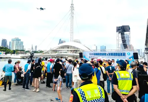 打造陸海空立體維安！高雄港務警察總隊支援高雄創意造筏競賽勤務
