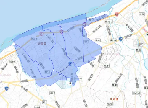 ▲桃園市9月15日停水範圍。（圖／自來水公司water.gov.tw）