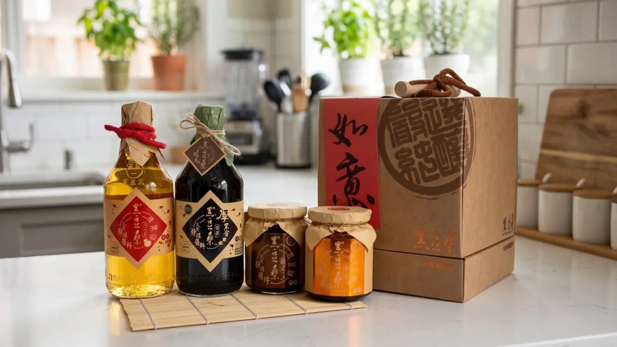 ▲今年中秋，知名純釀造品牌「黑豆桑」打破傳統節慶框架，推出質感與實用兼具的「吉祥如意家庭必備組」。（圖／翻攝畫面）