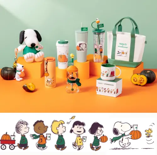 ▲星巴克Peanuts + Starbucks限定聯名系列太萌了。（圖／星巴克starbucks.com.tw）