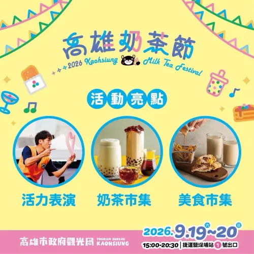 ▲現場除市集，還包含氣球互動、趣味魔術、雜耍秀及樂團駐唱，打造熱鬧的秋日城市派對。（圖／高市府觀光局提供 ）