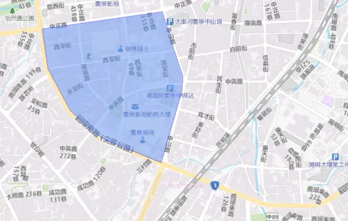▲台中市9月16日停水範圍。（圖／自來水公司water.gov.tw）