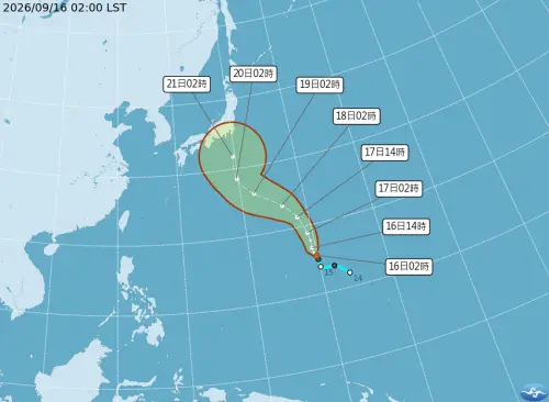 ▲即將生成的杜鵑颱風對台灣影響不大，不過20日、21日要前往日本東京的民眾要留意航班交通資訊。（圖／中央氣象署cwa.gov.tw）