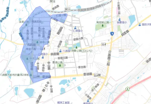 ▲桃園市9月17日停水範圍。（圖／自來水公司water.gov.tw）