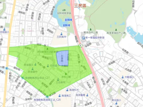 ▲高雄市9月17日停水範圍。（圖／自來水公司water.gov.tw）