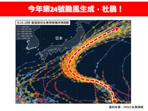 可能轉中颱！杜鵑颱風走超快、朝日本衝　林得恩：周末飛關東注意