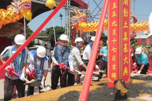 漚汪佑昌宮動土　黃偉哲盼宗教文化傳承公益關懷扎根地方