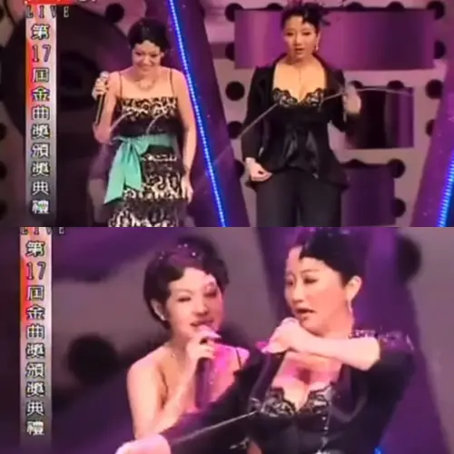 ▲小S （左）、陶晶瑩當年在金曲獎上噴母奶，母乳協會批評，兩人將神聖、溫馨的母乳哺育行為娛樂化與低俗化，給大眾帶來不良示範。（圖／翻攝自YouTube）
