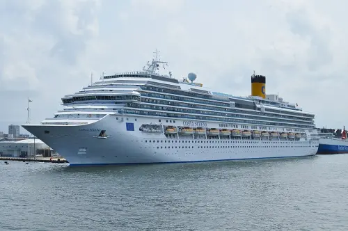 ▲2026年名古屋亞運將選手安排住在海上郵輪「莎倫娜號（Costa Serena）」上，引發外界關注，但捨棄選手村潛在問題，反而是在於交通、通勤上的時間成本。（圖／取自Costa郵輪公司官網）
