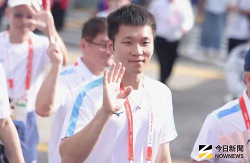 ▲運動部長李洋（圖）18日前往名古屋選手村為台灣選手加油。（圖／記者朱永強攝）