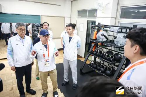 ▲運動部在名古屋市區設置「御園小學校」中繼站，將閒置學校改造成選手支援基地，提供廚房、體能訓練室、加壓艙恢復室與物理治療防護室等一站式服務。（圖／記者朱永強攝影）