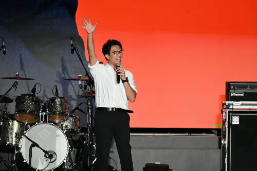 ▲沈伯洋出席民進黨創黨40週年紀念音樂會。（圖／記者林調遜攝，2026.09.19 ）