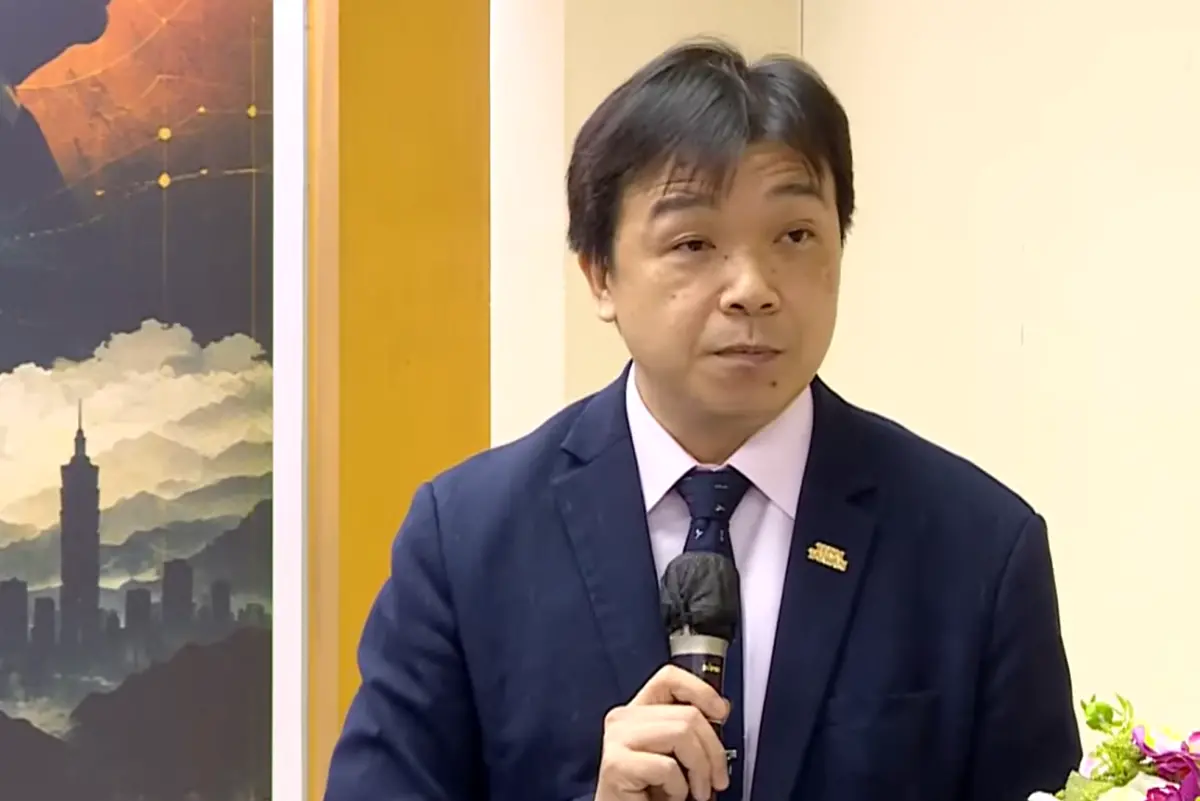 ▲陸委會副主委沈有忠出席「川習再會：中美競合新局與台海情勢前瞻」座談會。（圖／翻攝畫面）