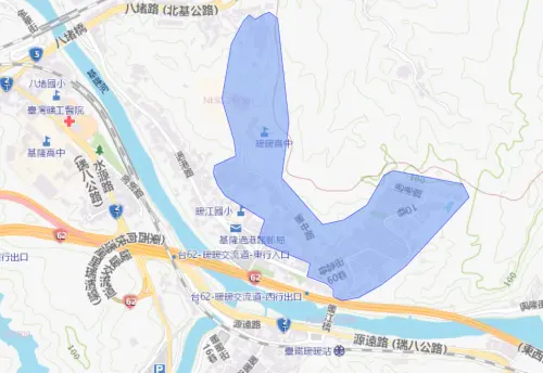 ▲基隆市9月22日停水範圍。（圖／自來水公司water.gov.tw）