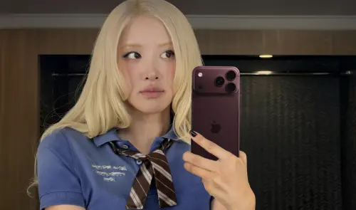 被酸iPhone 18 Pro是假的！Rosé曬新手機自拍原圖：我也覺得像P圖