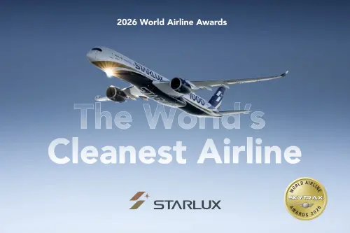▲星宇航空榮獲「全球最整潔航空公司」（World’s Cleanest Airline）第一名。（圖／品牌提供）