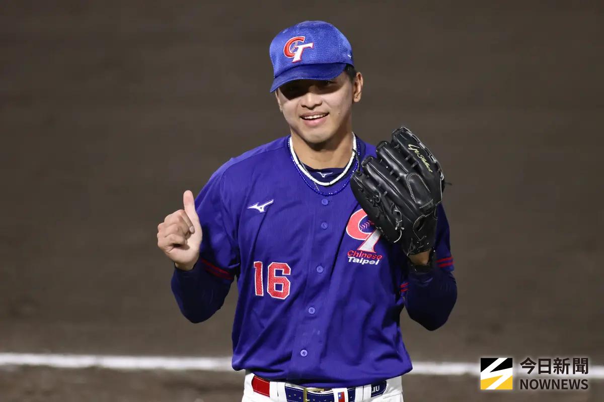 ▲剛結束名古屋亞運賽程的劉致榮確定加入日本職棒（NPB）東北樂天金鷲隊。（圖／記者朱永強攝影）