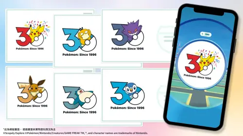 ▲迎接寶可夢30週年，《Pokémon GO》攜手新光三越推出6款限定遊戲內明信片。（圖／《Pokémon GO》提供）