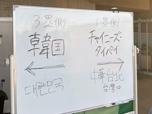 離譜！亞運棒球場指引用「手寫白板」被抓包　網酸：高中運動會？