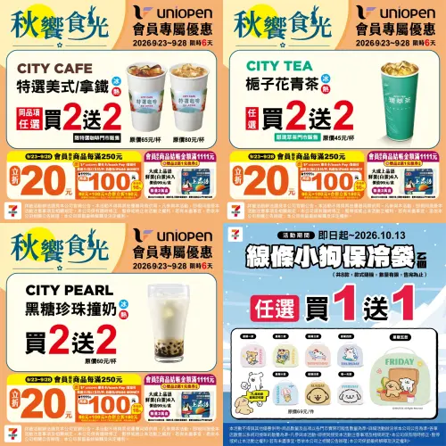▲線條小狗保冷袋買1送1，平均每個35元。（圖／業者提供、記者整理）