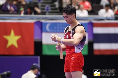 ▲2026名古屋亞運台灣男子體操代表隊唐嘉鴻。（圖／記者朱永強攝影）