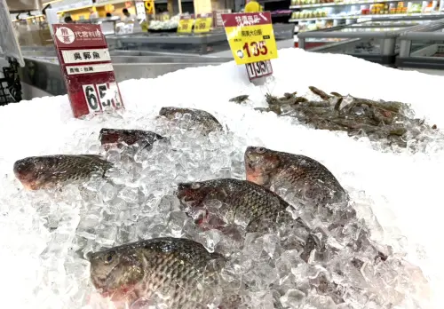 ▲現流鮮魚勇奪第一其中吳郭魚每條65元，讓民眾輕輕鬆鬆準備烤魚。（圖／愛買提供）