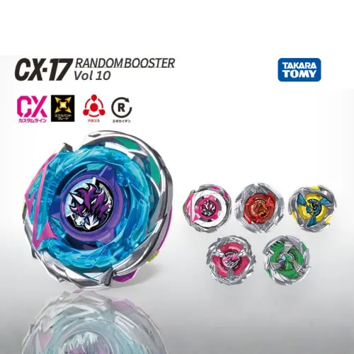 ▲《戰鬥陀螺X》CX-17隨機強化組收錄6款不同配置，其中稀有款獨角極變可切換攻擊、平衡及防禦3種型態。（圖／翻攝自TAKARA TOMY官方X）