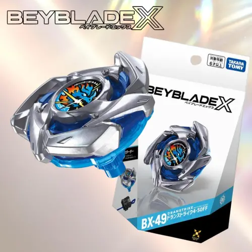 ▲《戰鬥陀螺X》BX-49蒼龍突擊主打攻擊性能，套組附有發射器，新手也能直接入手。（圖／翻攝自TAKARA TOMY）