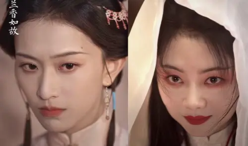 ▲譚松韻（右）扮鬼。（圖／翻攝自微博）