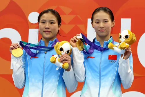 沒有全紅嬋照樣奪金！陳芋汐、盧為奪亞運女子雙人10公尺跳台金牌