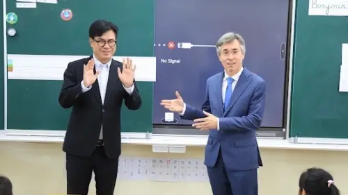 國際教育扎根高雄　陳其邁參訪LIFK體驗法式教學