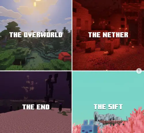 ▲等了超過14年，《Minecraft》官方宣布，第4維度「The Sift」將在2027年登場。（圖／《Minecraft》IG）