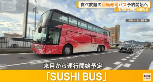 「迴轉壽司巴士」將在東京上路！路線會經過哪？價格公布了