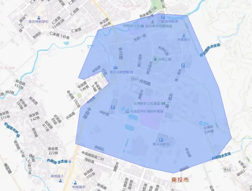▲南投縣9月29日停水範圍。（圖／自來水公司water.gov.tw）