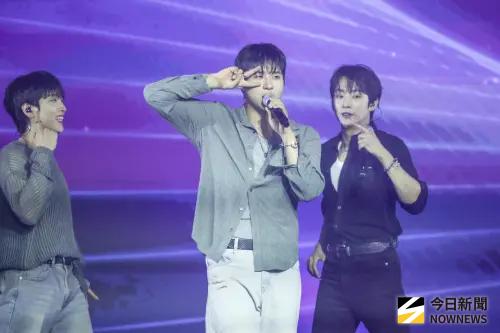 ▲B1A4相隔1年多再完整體來台慶祝出道15週年。（圖／記者嚴俊強攝）