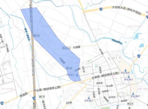 ▲台南市9月30日停水範圍。（圖／自來水公司water.gov.tw）