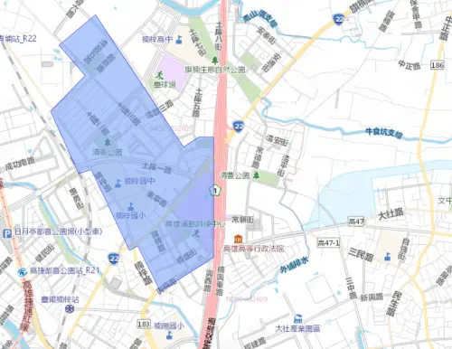 ▲高雄市9月30日停水範圍。（圖／自來水公司water.gov.tw）
