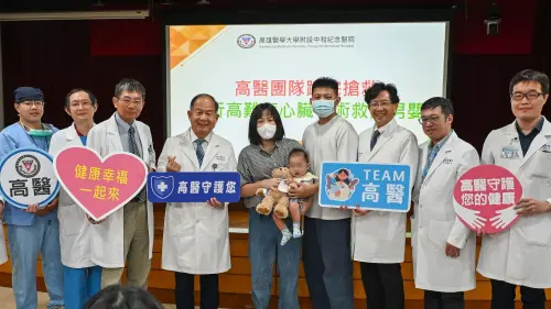 男嬰出生一週就接病危通知！高醫團隊跨院搶救助挺過難關