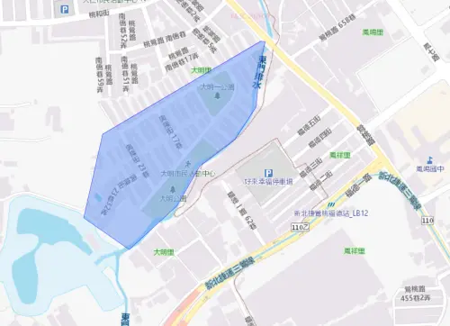 ▲桃園市10月1日停水範圍。（圖／自來水公司water.gov.tw）